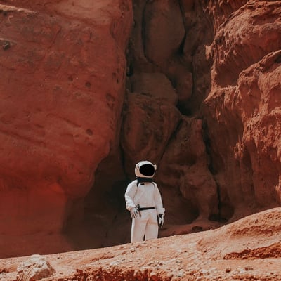 Spaceman on Mars