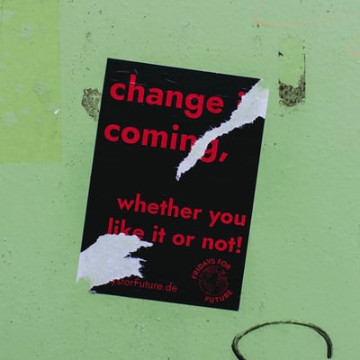 Ripped change poster