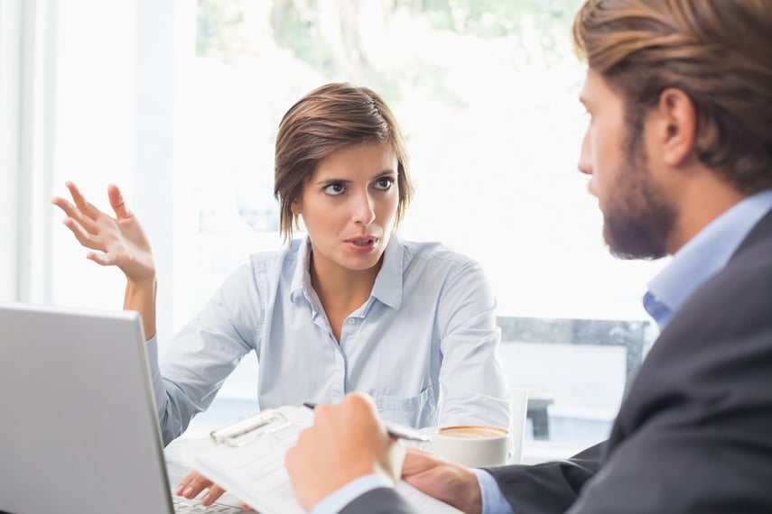 Business colleagues having a meeting at the coffee shop