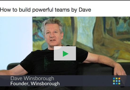 Dave Winsborough talks about Powerful Teams