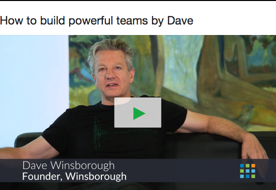 Dave Winsborough video on powerful teams